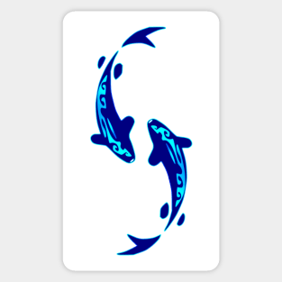 PISCES (blue) Sticker